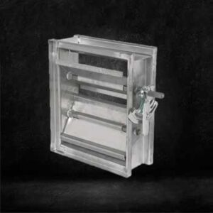 دمپر بین کانالی تنظیم دستی تیغه موازی