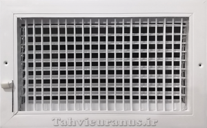 45×45 دریچه دیواری آلومینیومی