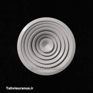 دریچه گرد سقفی آلومینیومی قطر 60