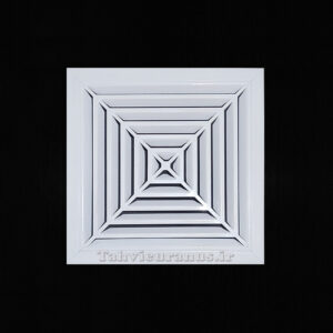 دریچه سقفی آلومینیومی یکپارچه 30x30 