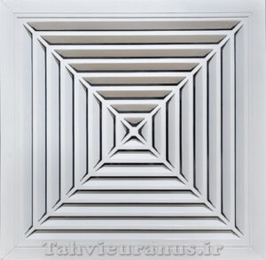 دریچه سقفی آلومینیومی یکپارچه 30x30 