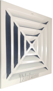 دریچه سقفی آلومینیومی اقتصادی 25x25